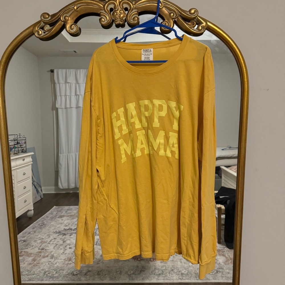 Happy Mama long sleeve tee- size 2xl